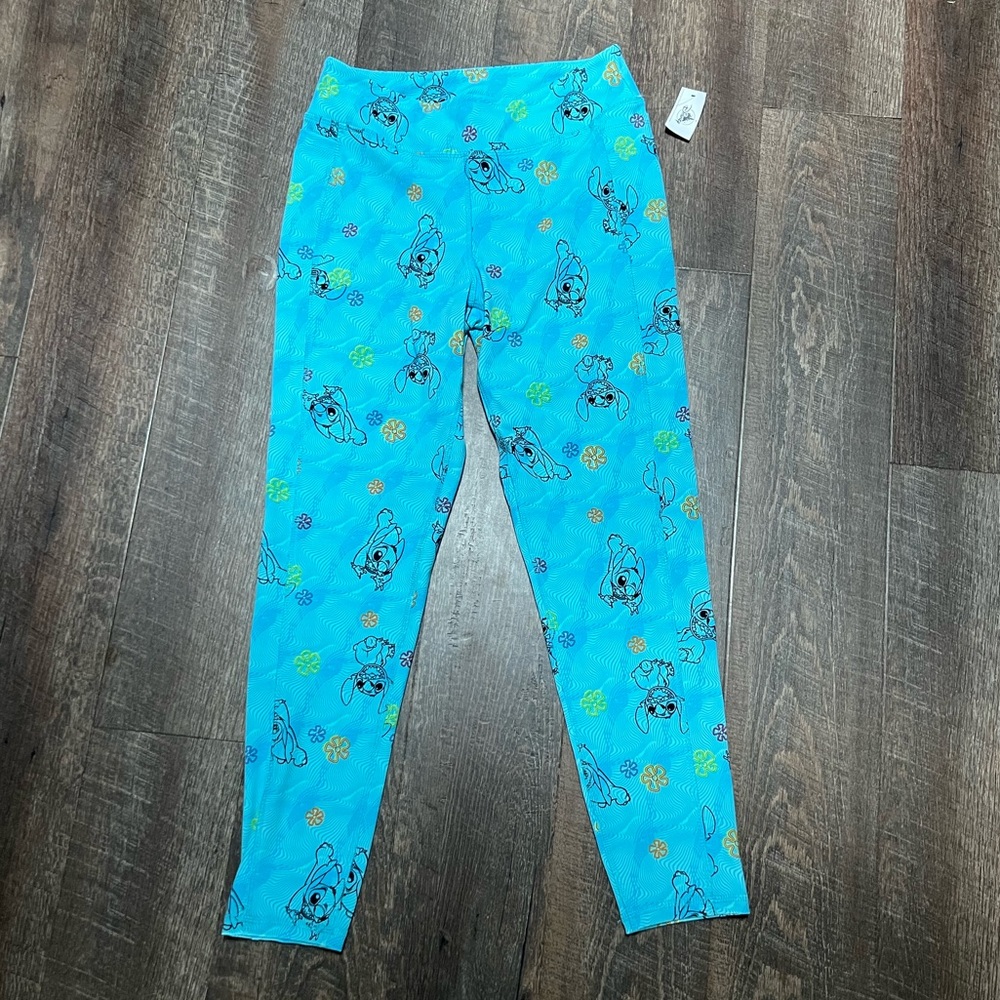 Disney Parks Stitch Leggings with Side Pockets